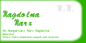 magdolna marx business card